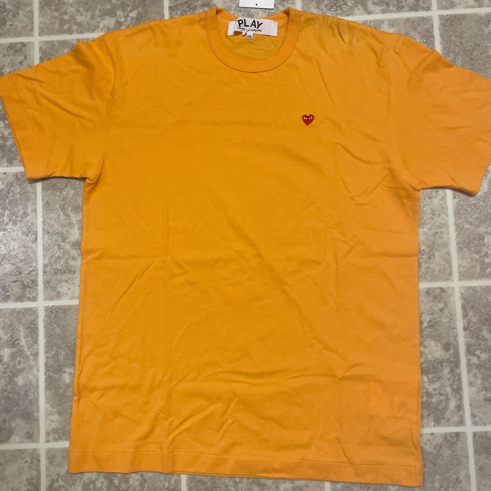 Comme des Garcons Orange Short Sleeve Tee